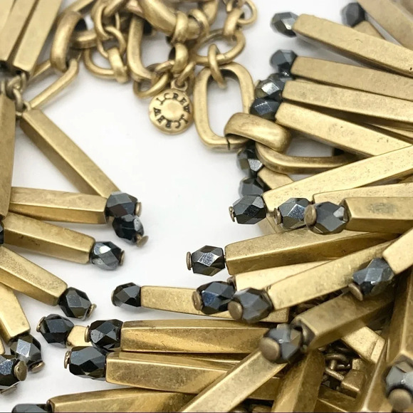 J. Crew Matchstick Black and Gold Necklace - Picture 4 of 4